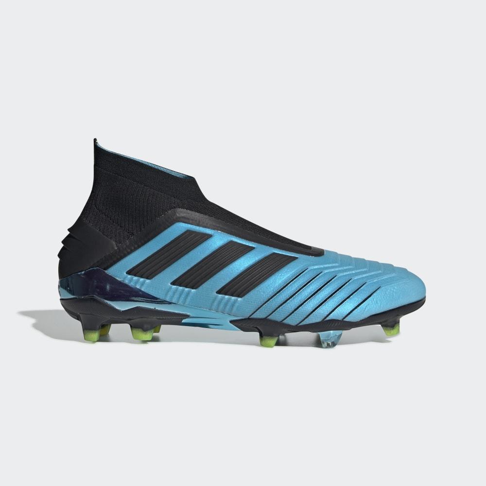 Adidas Men's Predator 19+ Firm Ground Football Boots Light Blue/Black/Yellow Ireland F35613